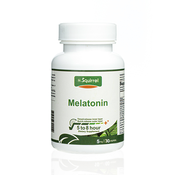 Melatonin 5 Mg 30 Tablets Controlled Release Sleeping Caplet 