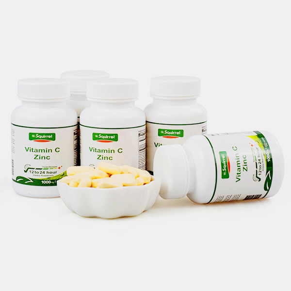 Vitamin C 1000 Mg With Zinc 15 Mg 60 Tablets Extended Release Tablets 