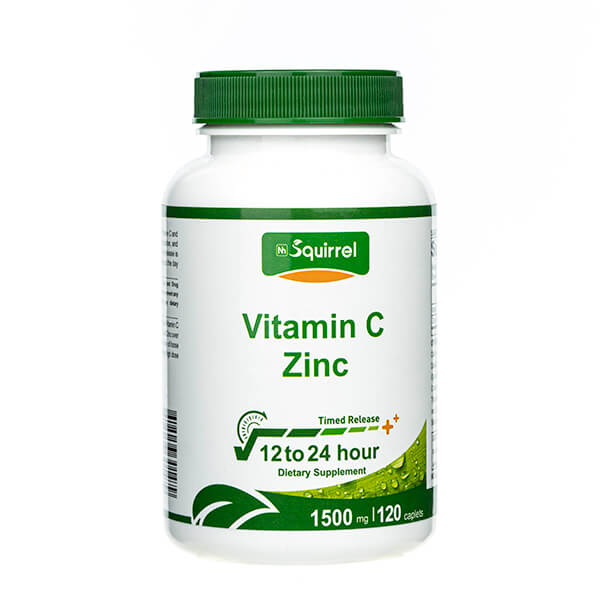 Vitamin C 1500 Mg 120 Tablets And Zinc 15 Mg Timed Release Tablets