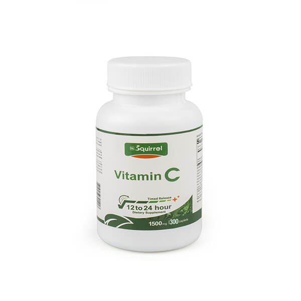 Vitamin C 1500 Mg 300 Tablets Sustained Release Caplets For Immune Deficiency 