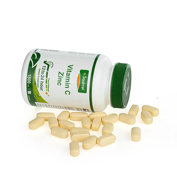 Vitamin C 1000 Mg With Zinc 15 Mg 90 Tablets Sustained Release Tablets