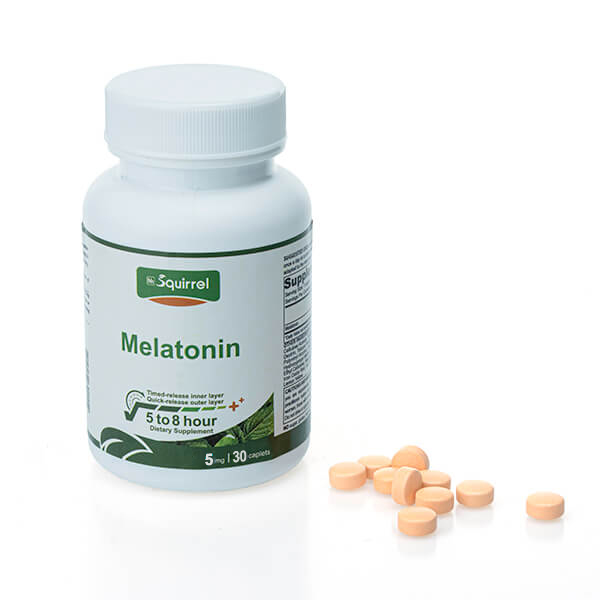 Melatonin 5 Mg 30 Tablets Controlled Release Sleeping Caplet 